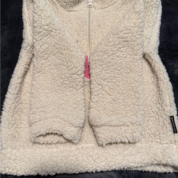 RBX Cream and Pink Kids Fleece Hoodie - Picture 6 of 11